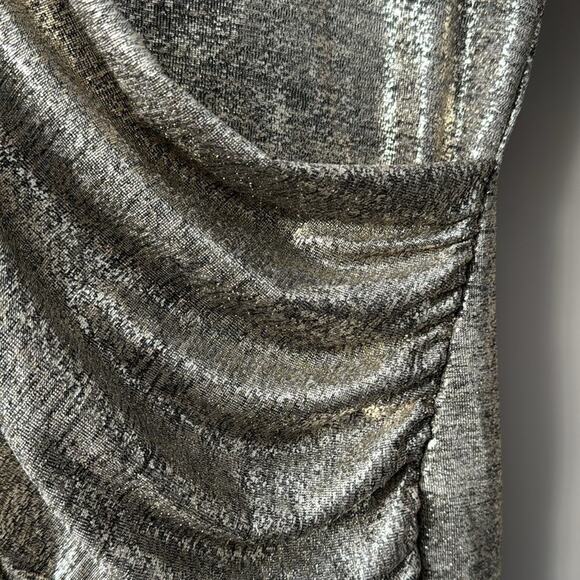 LULUS LUXE OF MY LIFE GOLD LONG SLEEVE BODYCON DRESS SIZE SMALL - Picture 5 of 5